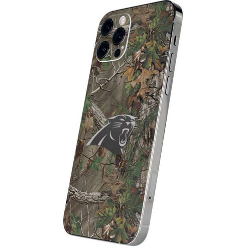 NFL Carolina Panthers Realtree Xtra Green Camo iPhone 12 Pro Skin